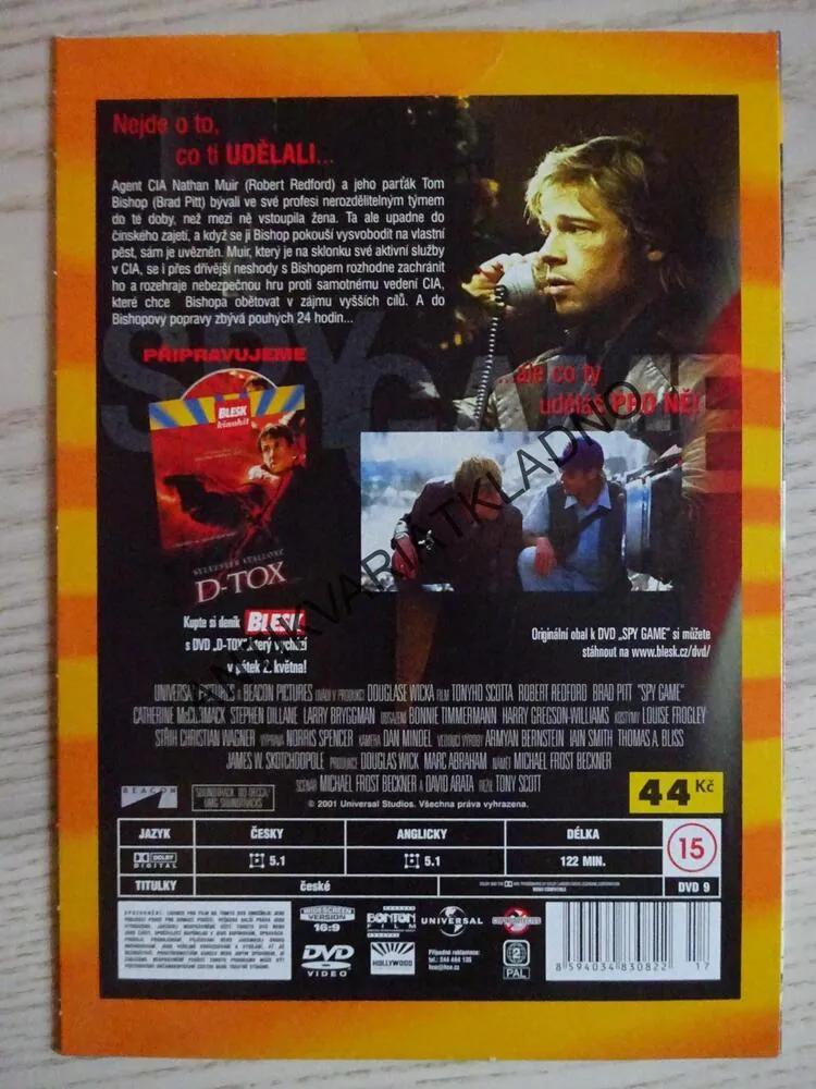 SPY GAME, DVD FILM
