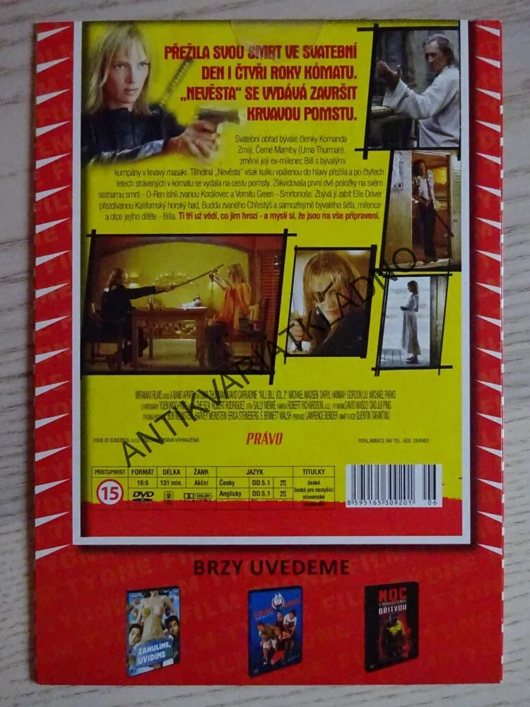 KILL BILL 2, DVD FILM