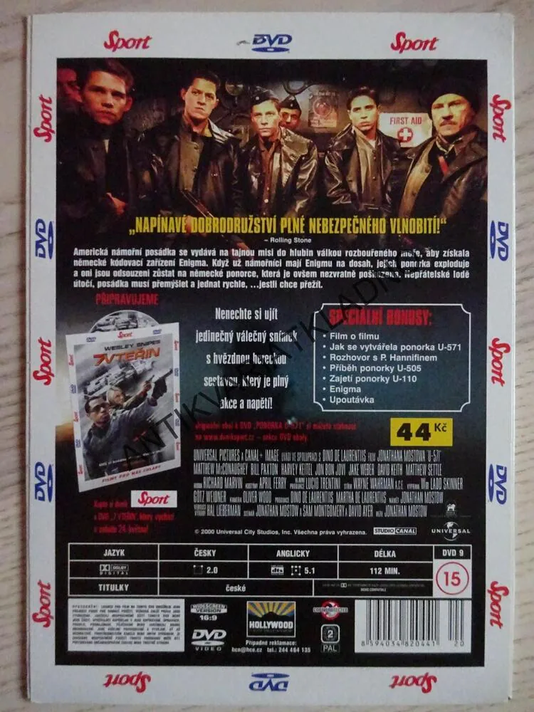 PONORKA U-571, DVD FILM