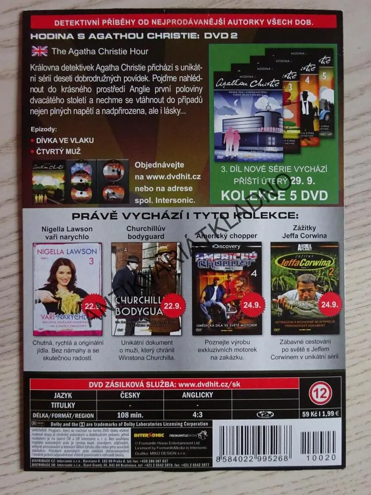 HODINA S AGATHOU CHRISTIE 2, DVD FILM