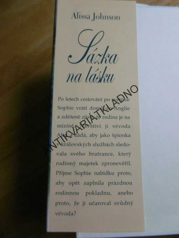 SÁZKA NA LÁSKU, ALISSA JOHNSON