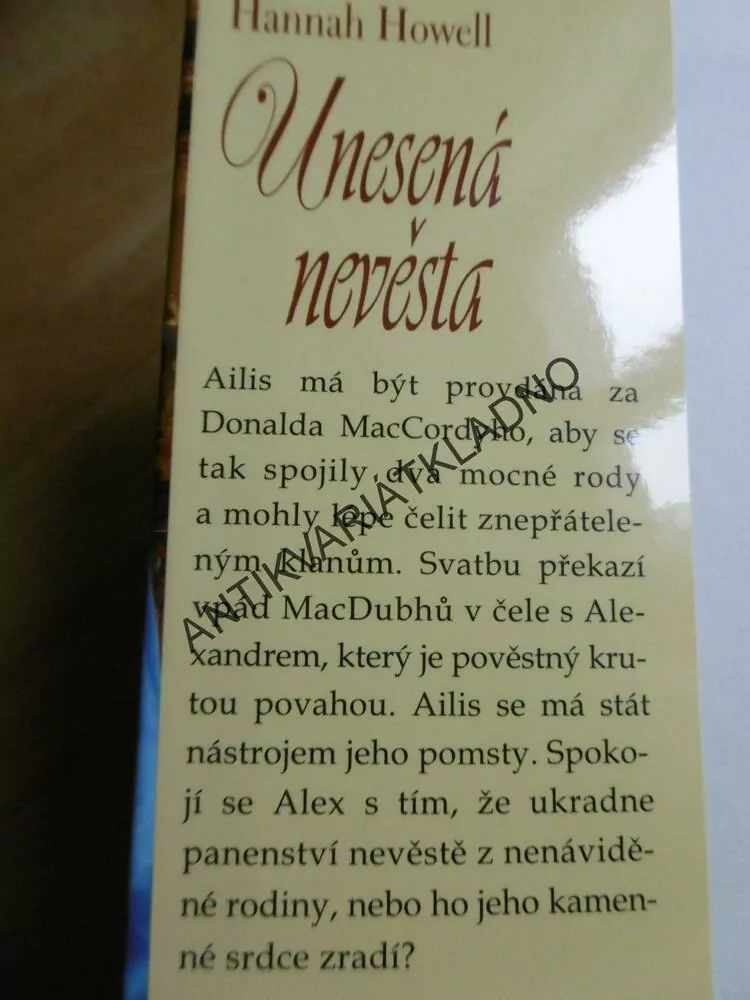 UNESENÁ NEVĚSTA, HANNAH HOWELL