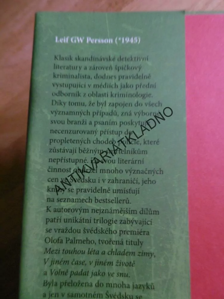 JAK TO BYLO DOOPRAVDY S PINOKIOVÝM NOSEM, LEIF GW PERSSON, KRIMI, **an