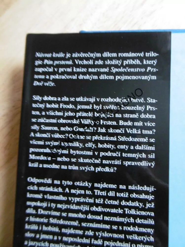 PÁN PRSTENŮ, NÁVRAT KRÁLE, J.R.R. TOLKIEN, **an