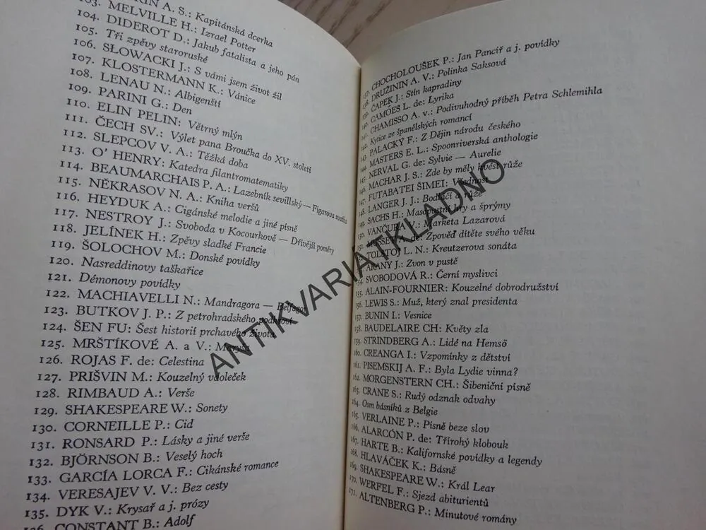 500 SVAZKŮ EDICE SVĚTOVÁ ČETBA, **an