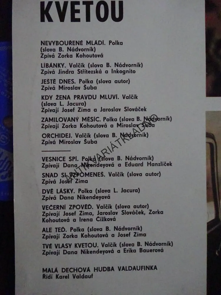 VALDAUFINKA, LIDOVÉ PÍSNĚ, LP