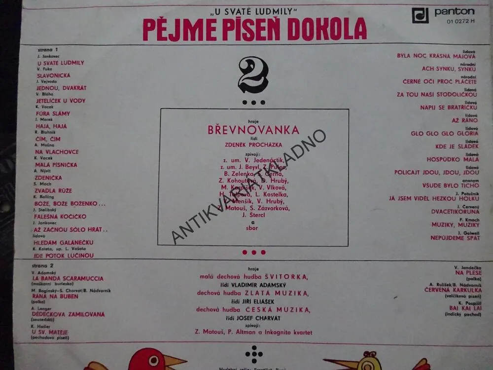 U SVATÉ LUDMILY, PĚJME PÍSEŇ DOKOLA 2, LIDOVÉ PÍSNĚ, LP