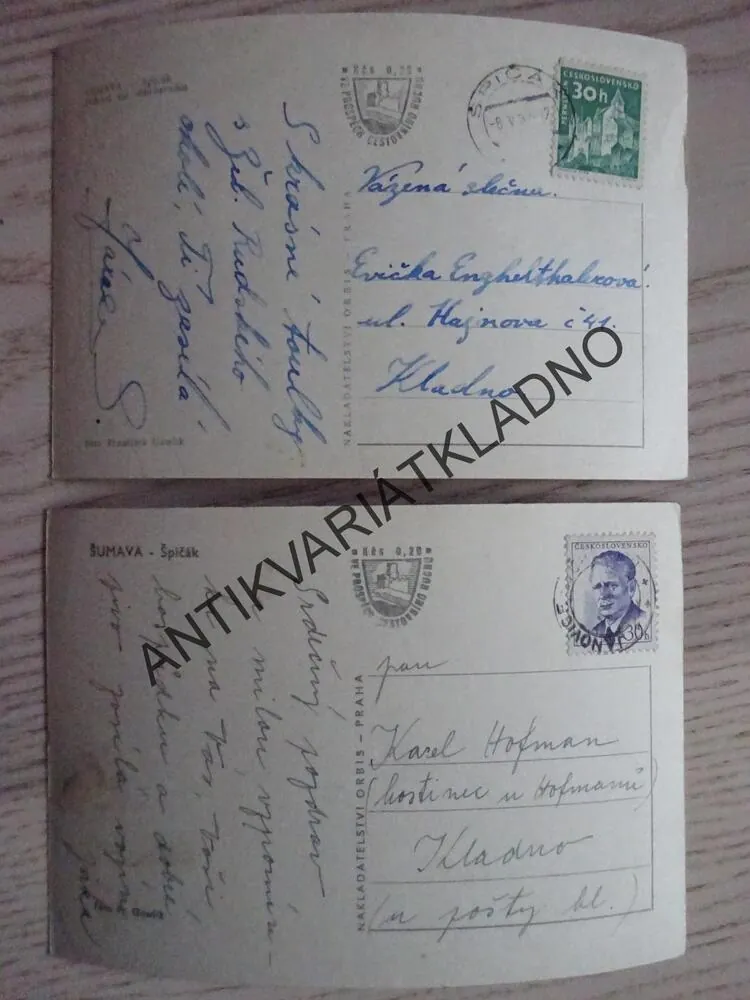 ŠUMAVA, ŠPIČÁK, OKRES KLATOVY, 2 KUSY