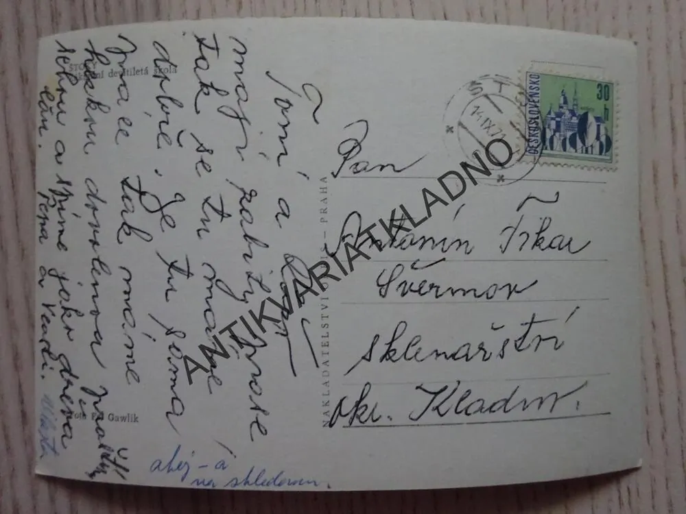 ŠTOKY, ZÁKLADNÍ DEVÍTILETÁ ŠKOLA, 1971, OKRES HAVLÍČKŮV BROD
