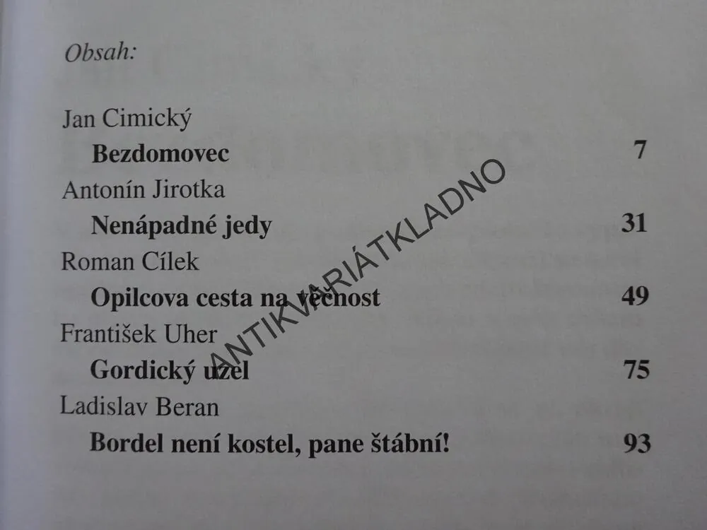 STALO SE!, 5X KRIMI, BEZDOMOVEC, **an