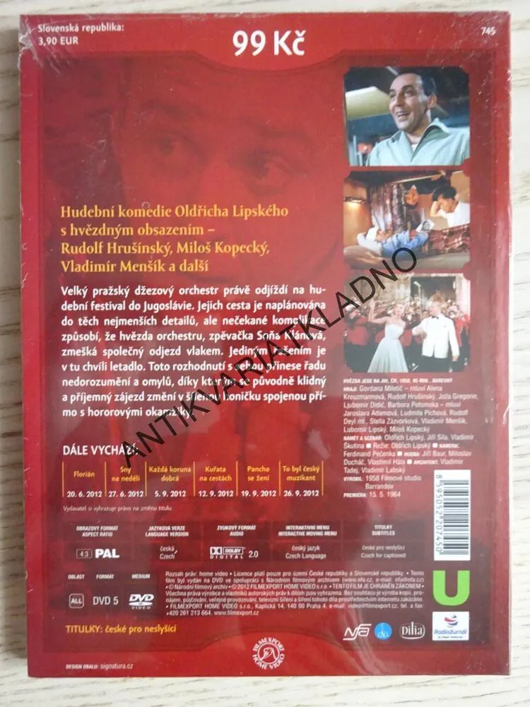 HVĚZDA JEDE NA JIH, DVD FILM ČR