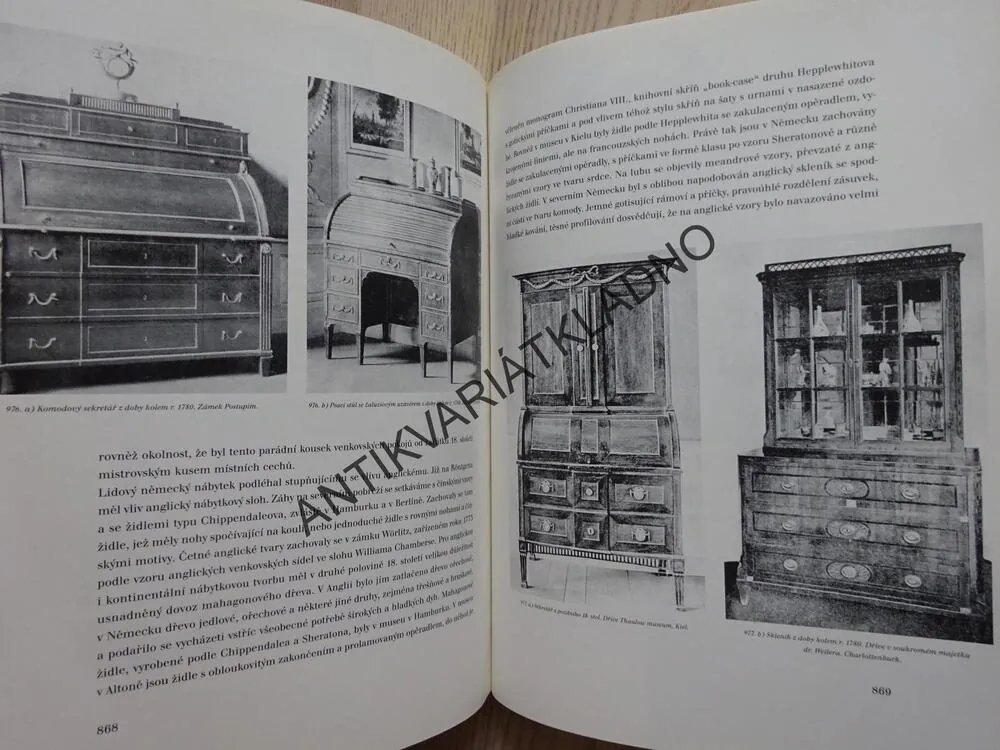 DĚJINY NÁBYTKOVÉHO UMĚNÍ 2), FRANTIŠEK CIMBUREK, JAN HALÁK, KAREL HERAIN, ZDENĚK WIRTH