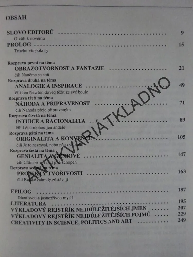 O TVOŘIVOSTI 1-3, JAROSLAV MALINA A KOLEKTIV, **an