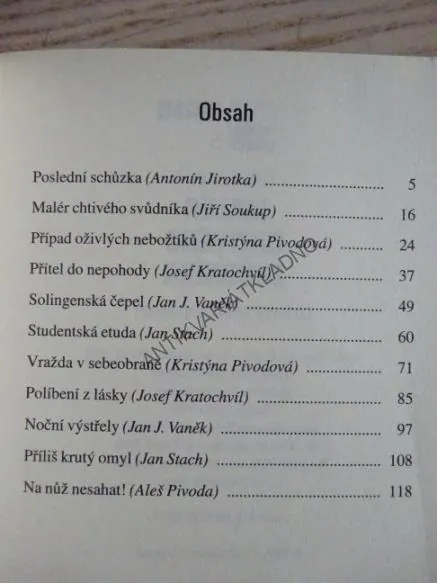 MALÉR CHTIVÉHO SVŮDNÍKA, **an