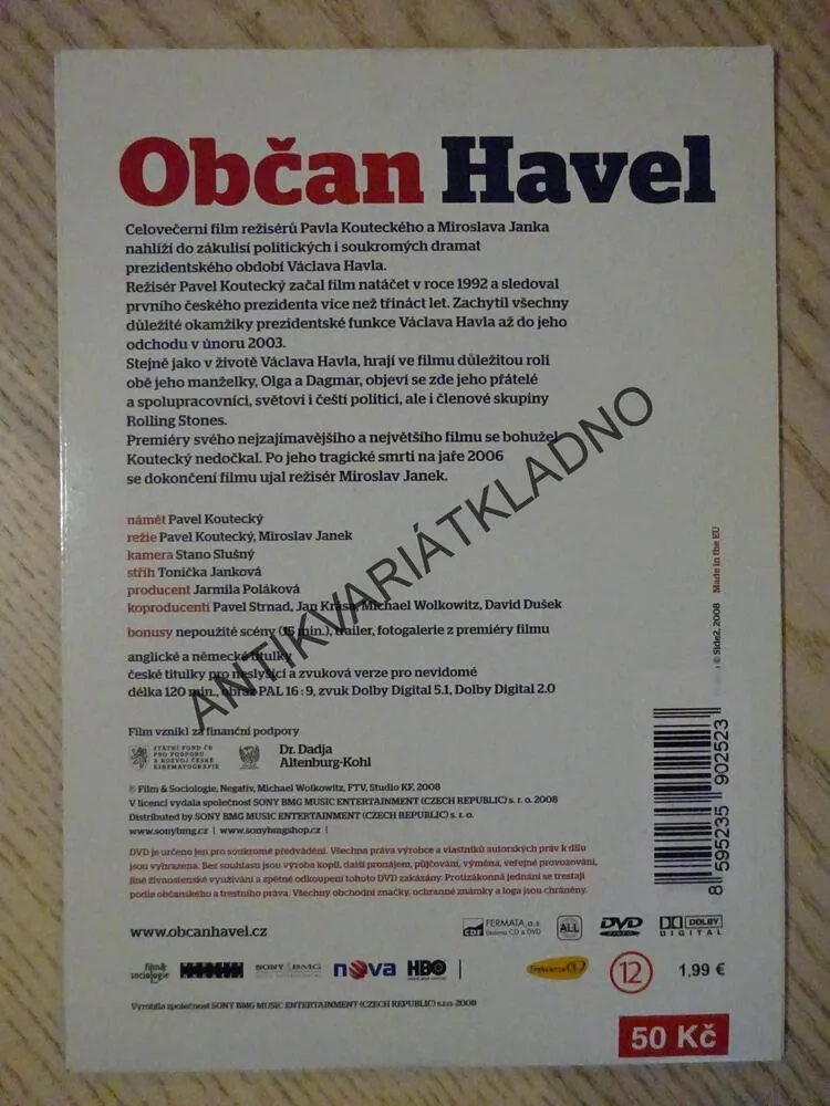 OBČAN HAVEL, DVD FILM 