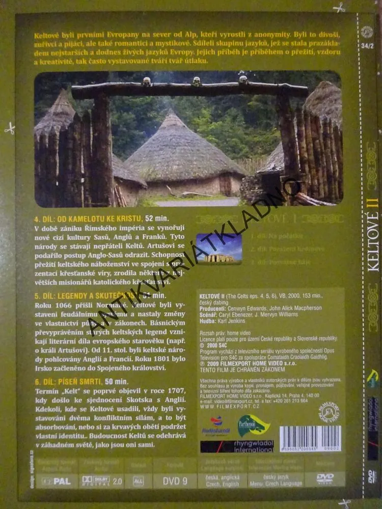 KELTOVÉ II, DVD FILM DOKUMENT