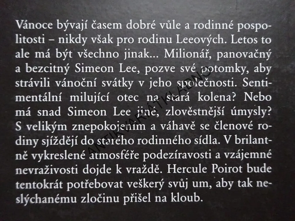 VÁNOCE HERCULA POIROTA, AGATHA CHRISTIE, **an