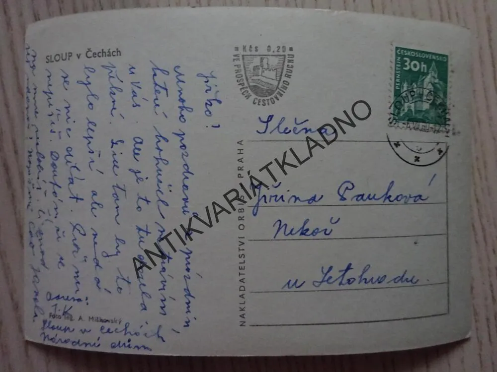 SLOUP V ČECHÁCH, OKRES ČESKÁ LÍPA, 1960