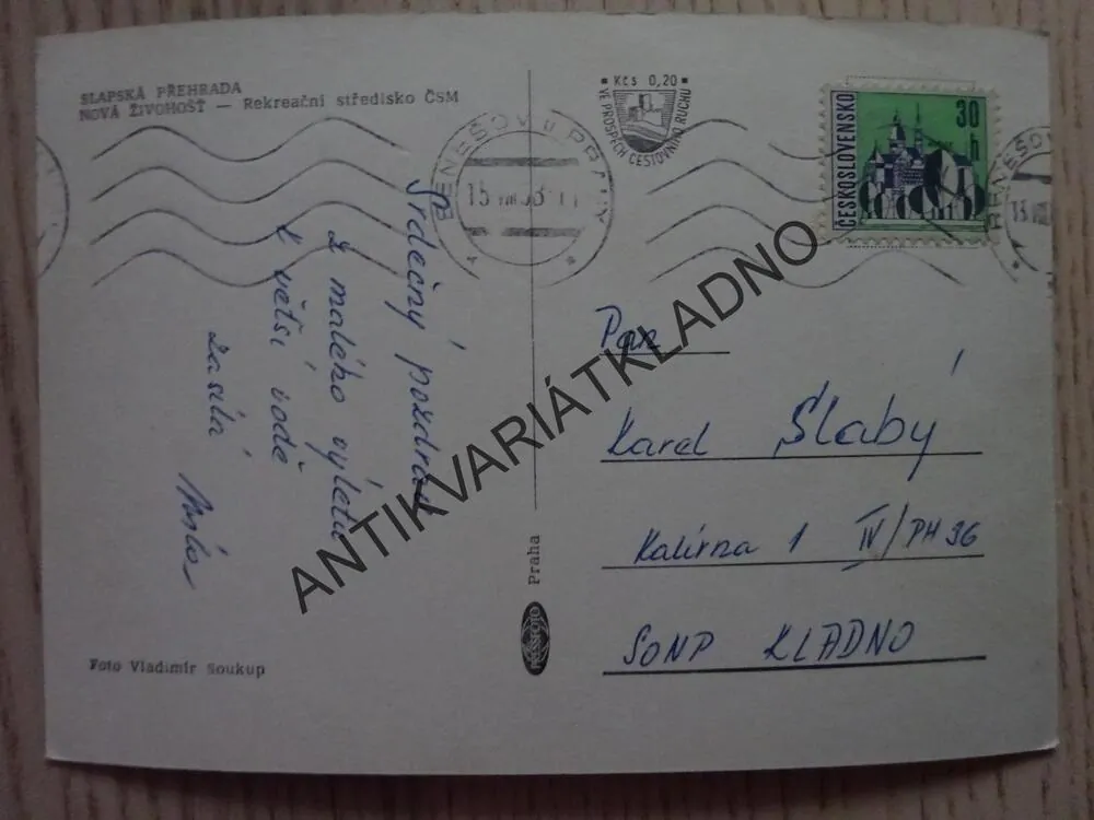SLAPSKÁ PŘEHRADA, SLAPY, NOVÁ ŽIVOHOŠŤ, 1963, OKRES BENEŠOV