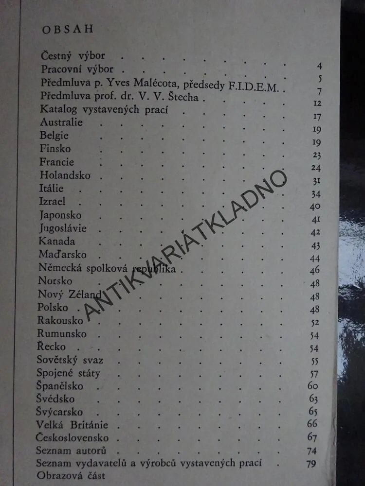 MEZINÁRODNÍ VÝSTAVA SOUČASNÉ MEDAILE, **an