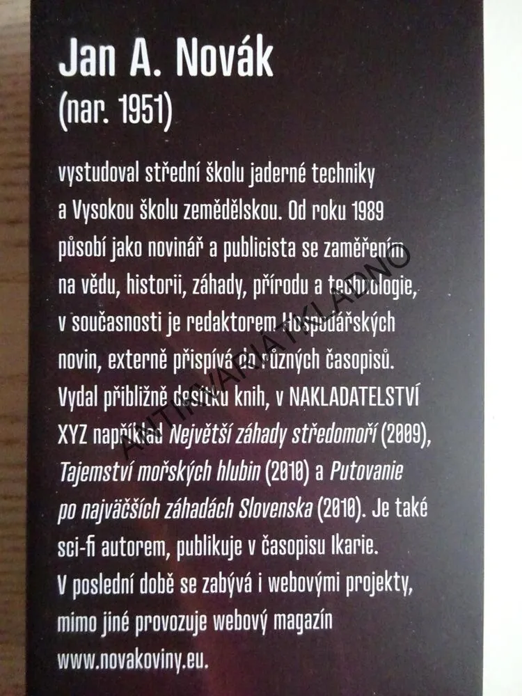 TAJEMNÉ ČESKO, JAN NOVÁK, **an