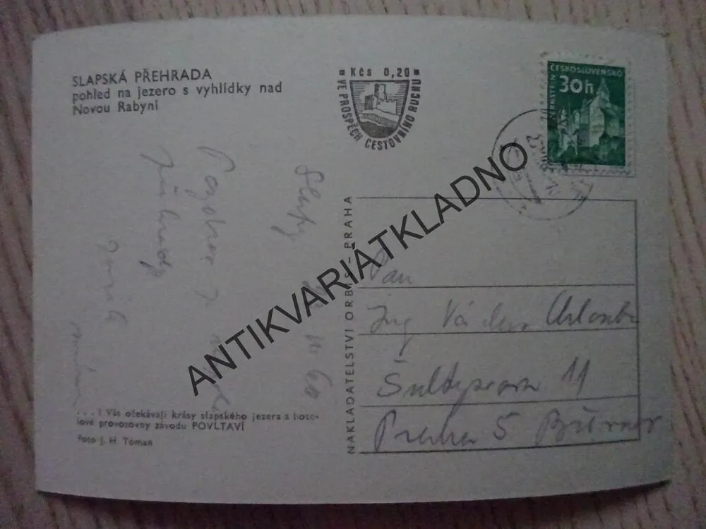 SLAPSKÁ PŘEHRADA, SLAPY, OKRES BENEŠOV, NOVÁ RABYNĚ, 1960