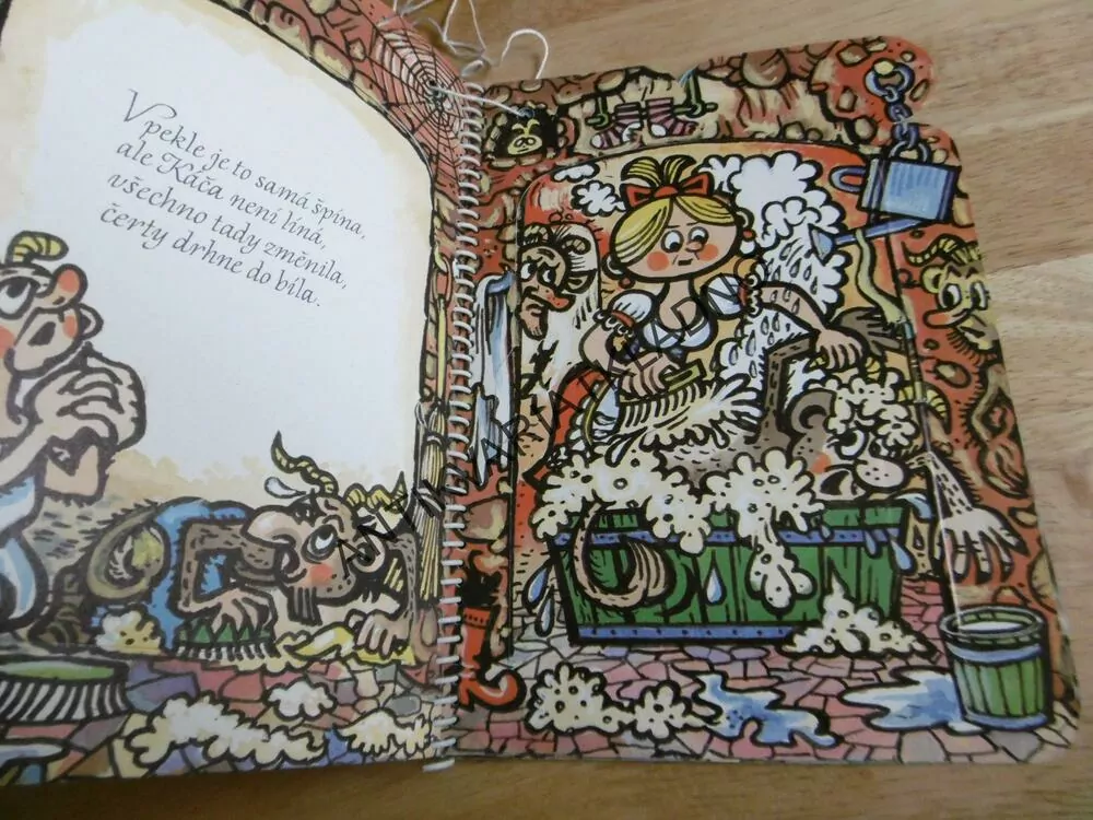 ČERT A KÁČA, SKÝPALA, HALAZA, 1982, SKLÁDACÍ POHÁDKA