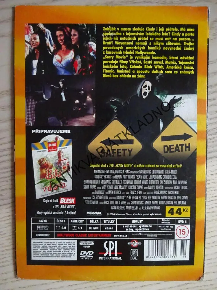 SCARY MOVIE, DVD FILM