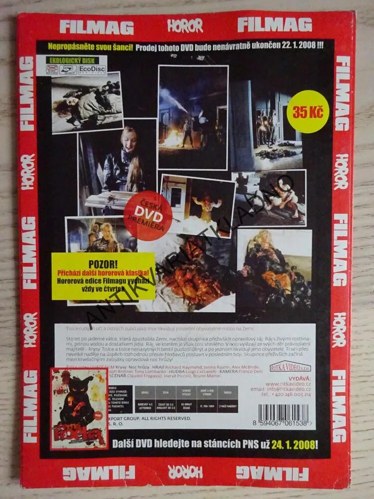 KRYSY NOC HRŮZY DVD FILM