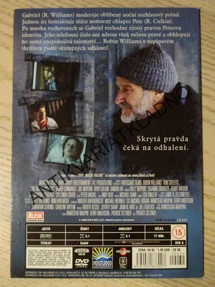 NOČNÍ VOLÁNÍ, DVD FILM