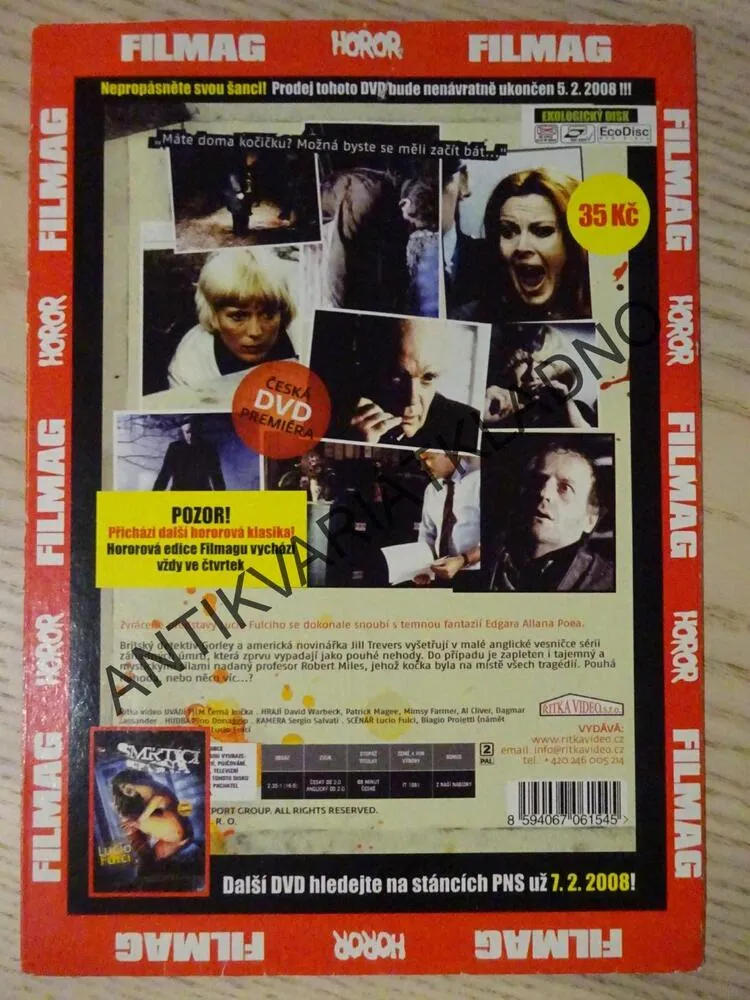 ČERNÁ KOČKA, DVD FILM HOROR