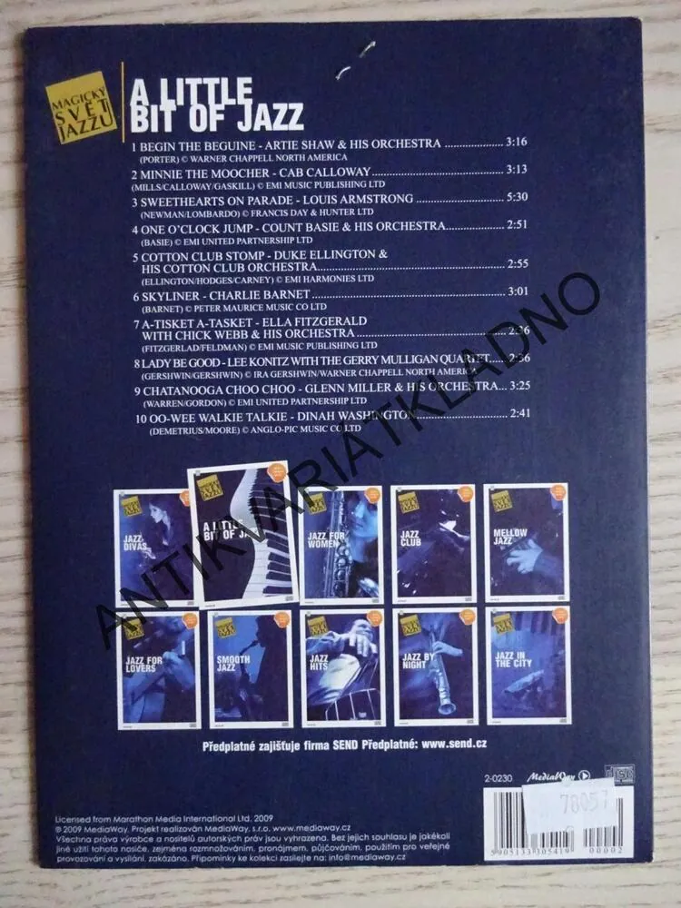 A LITTLE BIT OF JAZZ, MAGICKÝ SVĚT JAZZU, CD HUDBA