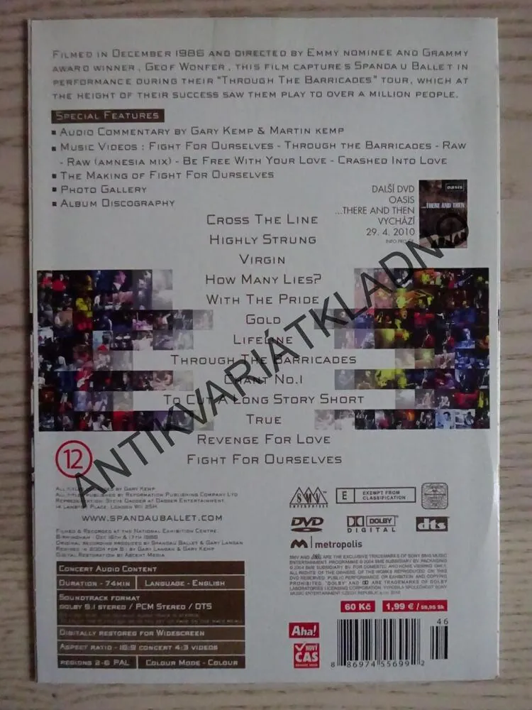 SPANDAU BALLET, DVD HUDBA