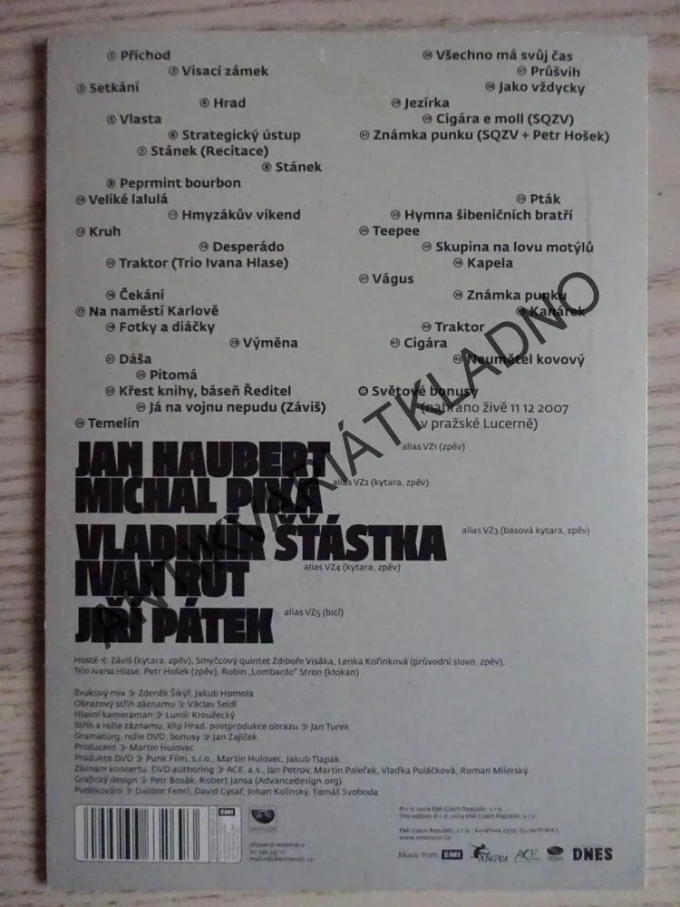 VISACÍ ZÁMEK, 25 LET, DVD HUDBA