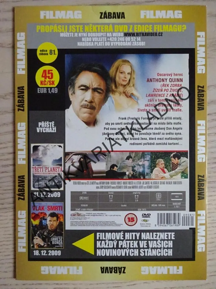 ŠÉF JE MRTVÝ, DVD FILM