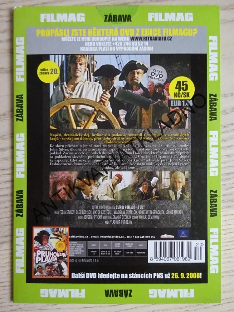 OSTROV POKLADŮ, DVD FILM