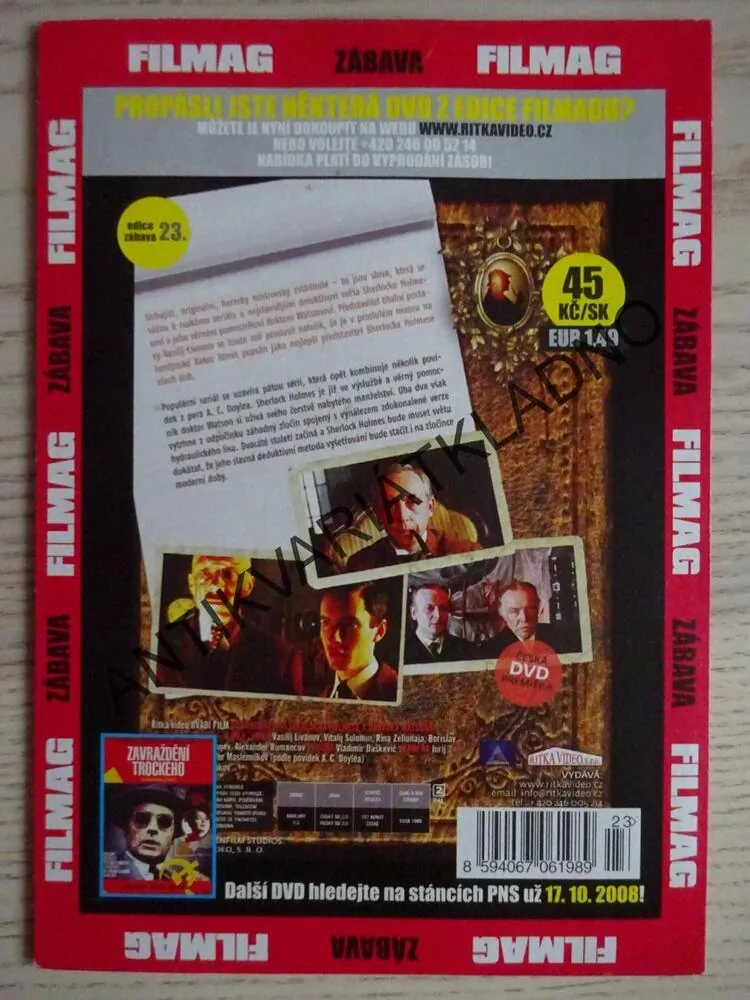 DOBRODRUŽSTVÍ SHERLOCKA HOLMESE A DOKTORA WATSONA, 20.STOLETÍ ZAČÍNÁ, DVD FILM