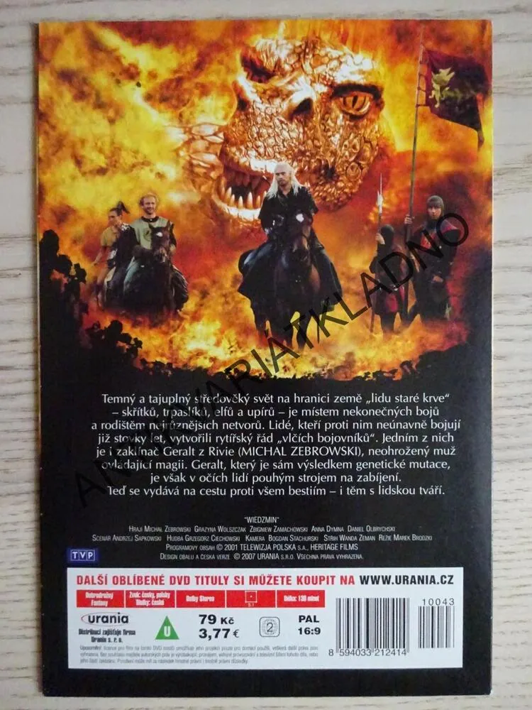 ZAKLÍNAČ, DVD FILM