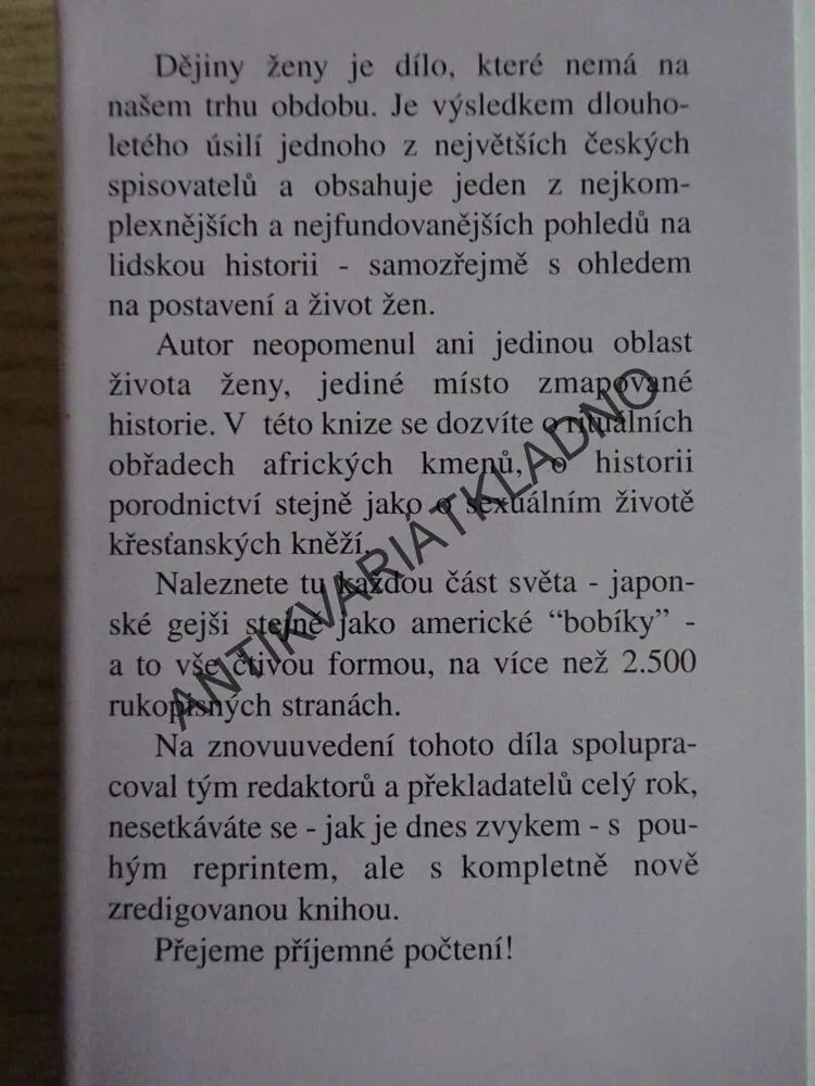 DĚJINY ŽENY, S. K. NEUMANN, **an