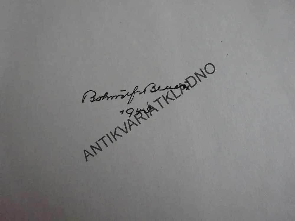 MÁMINA KYTIČKA, BOHUŠ FR. BENEŠ - AUTOGRAM