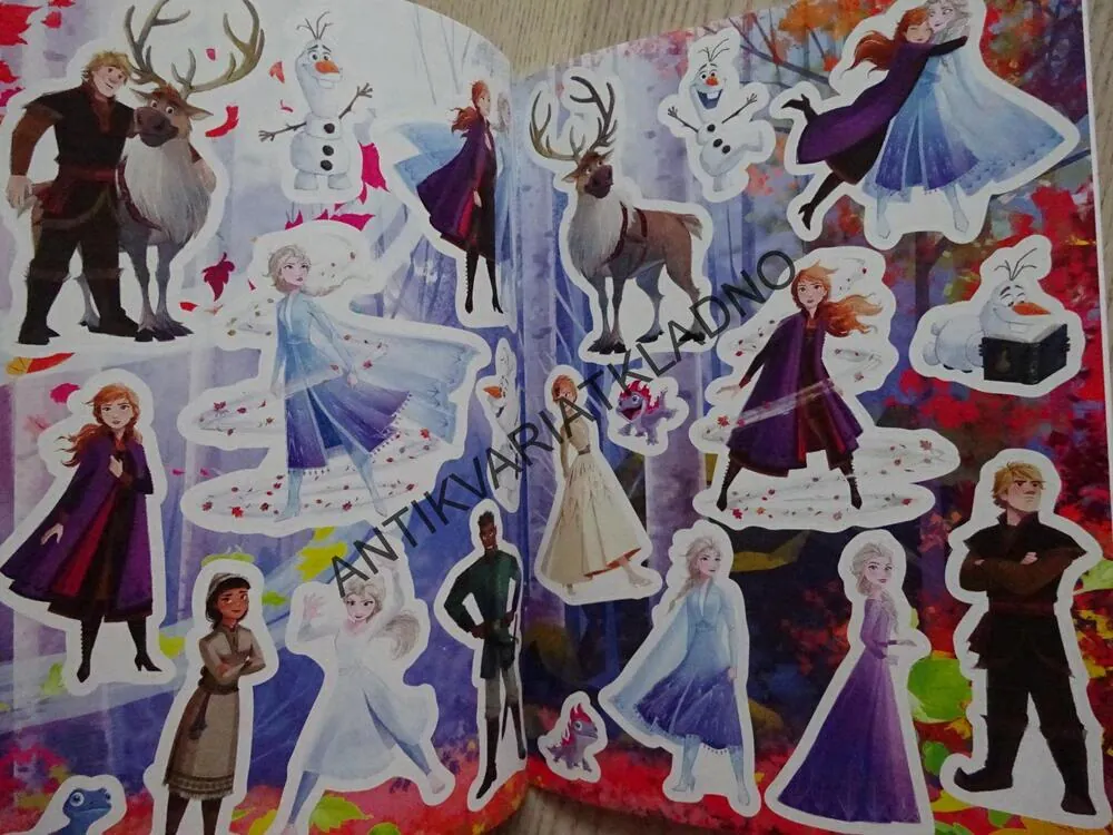 AKTIVITY, OMALOVÁNKY, SAMOLEPKY, ANNA A ELSA, LEDOVÉ KRÁLOSTVÍ,