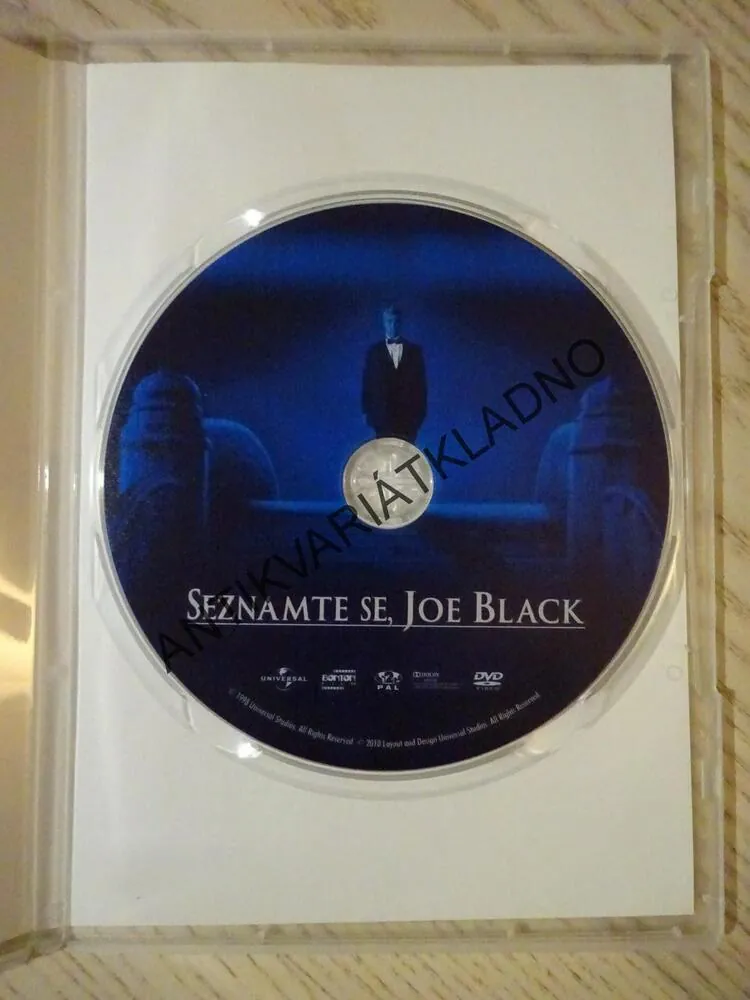 SEZNAMTE SE, JOE BLACK, BRAD PITT, ANTHONY HOPKINS, DVD FILM