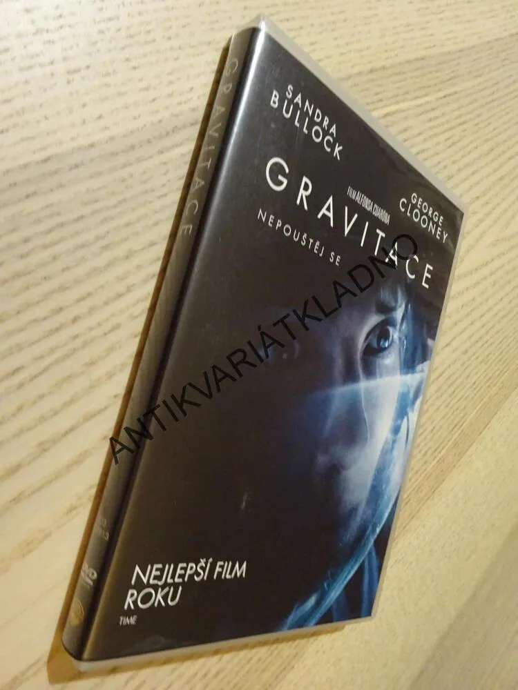 GRAVITACE, SANDRA BULLOCK, GEORGE CLOONEY, DVD FILM