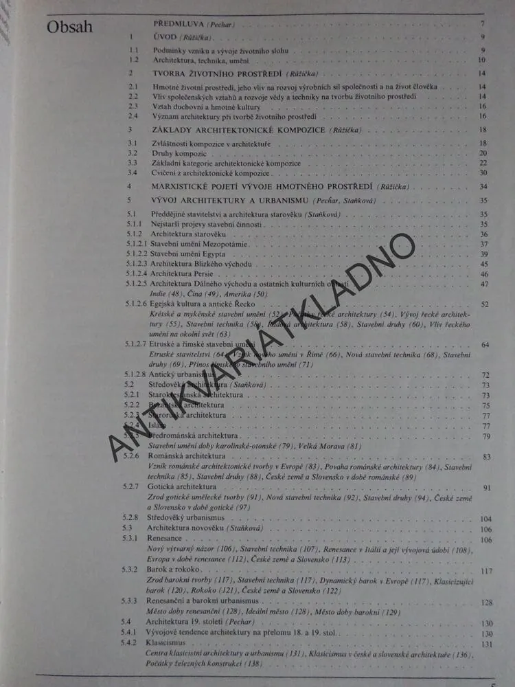 UČEBNICE ARCHITEKTURY PRO 3. ROČNÍK SPŠ STAVEBNÍCH, PECHAR, RŮŽIČKA, STAŇKOVÁ, **an