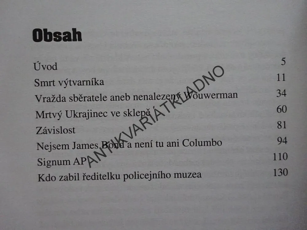 ZLOČINY MEZI OBRAZY, MARIE POSPÍŠILOVÁ, **an
