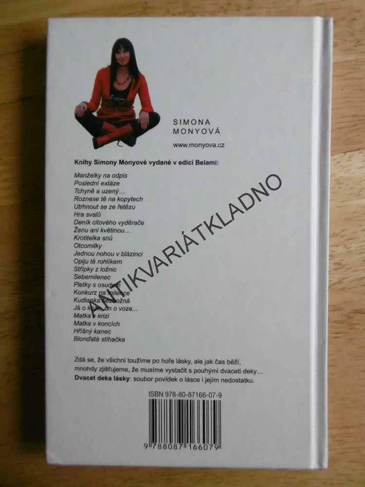 DVACET DEKA LÁSKY, SIMONA MONYOVÁ, **an