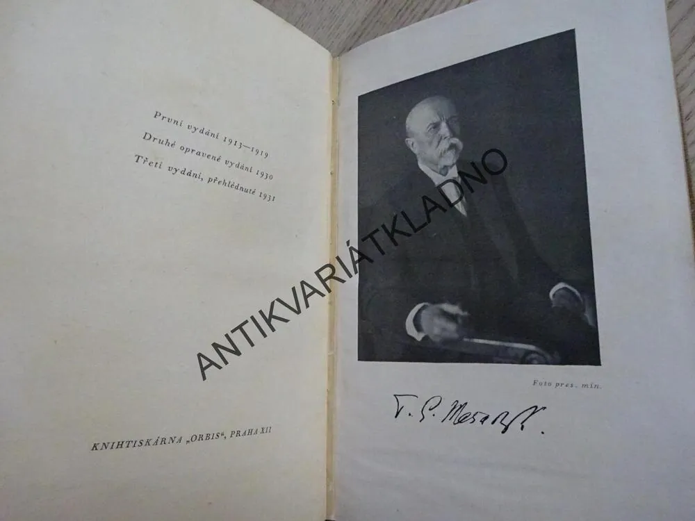 RUSKO A EVROPA, T. G. MASARYK, TGM, **an
