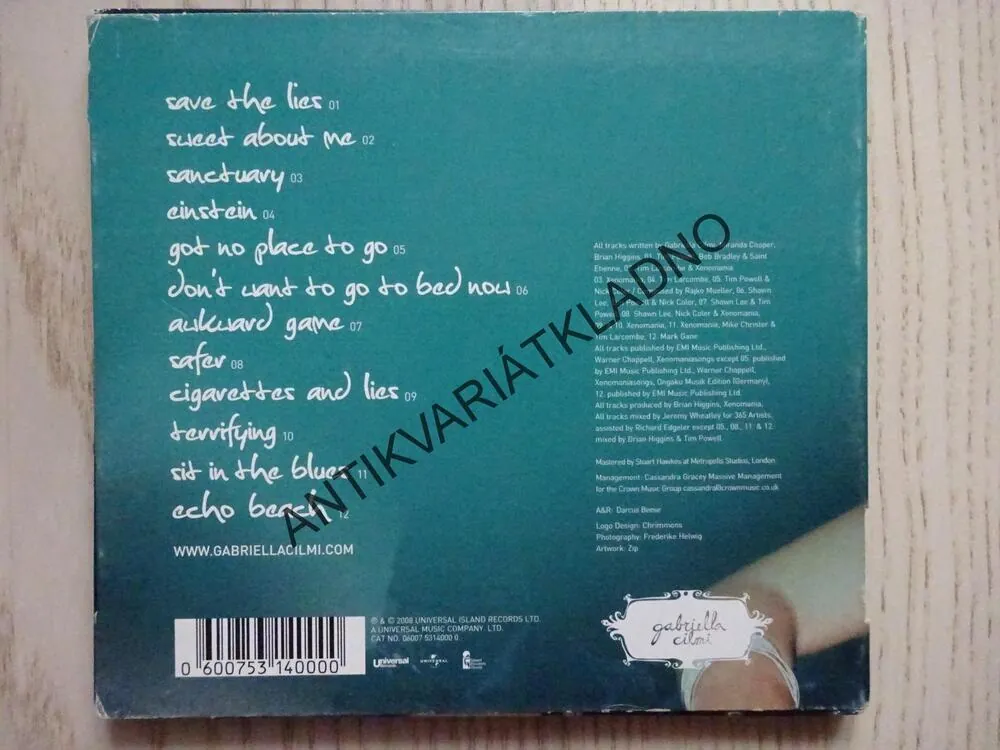 GABRIELLA CILMI, CD HUDBA