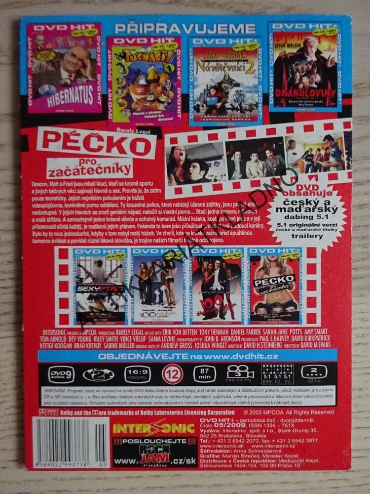 PÉČKO PRO ZAČÁTEČNÍKY, DVD FILM