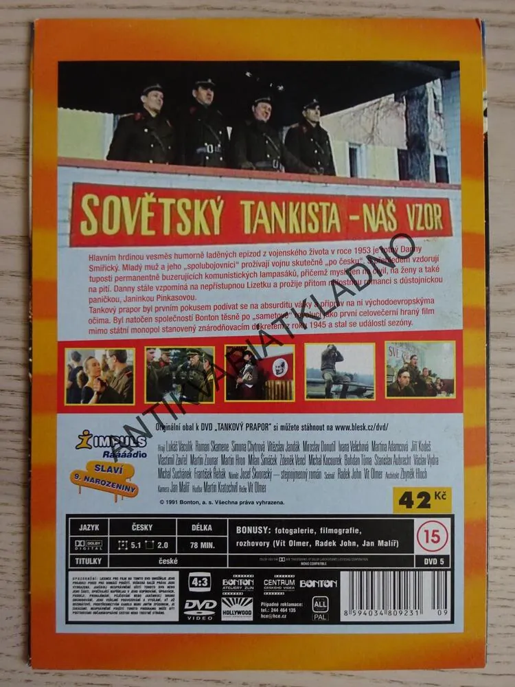 TANKOVÝ PRAPOR, DVD FILM